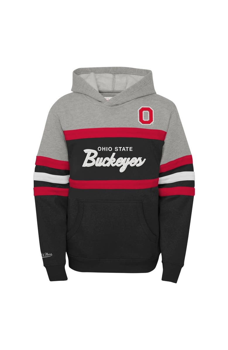 Mitchell & Ness Youth Mitchell & Ness  Black Ohio State Buckeyes Head Coach Hoodie, Alternate, color, 