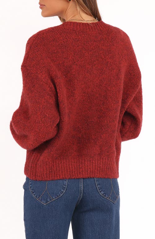 Petal And Pup Petal & Pup Lucah Fuzzy Cardigan In Red
