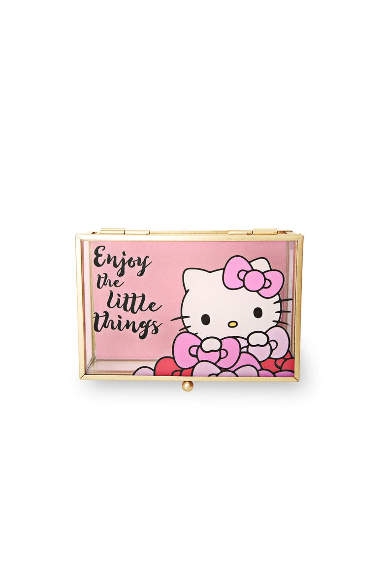 Hello Kitty "Enjoy The Little Things" Glass Box, Main, color, Pink