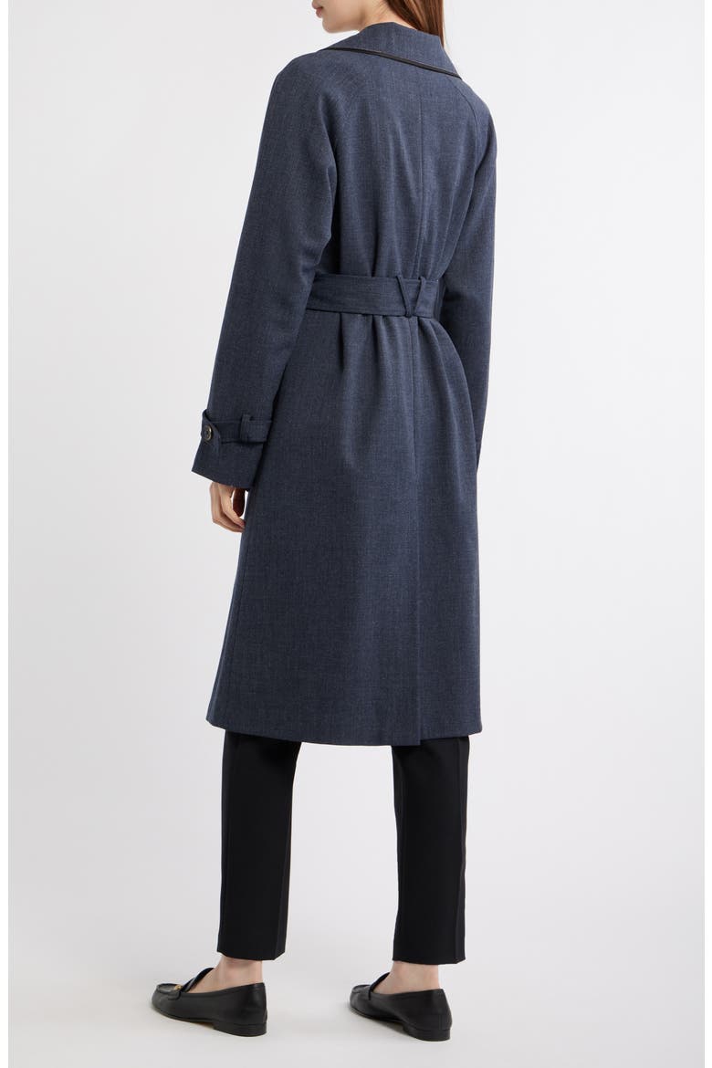 Stretch Gabardine Trench Coat, Alternate, color, NAVY
