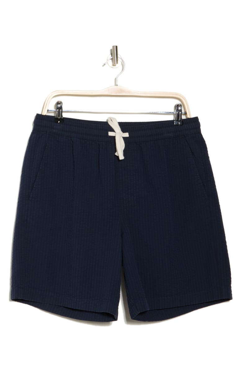 14th & Union Seersucker Cotton Shorts, Alternate, color, Navy Blazer