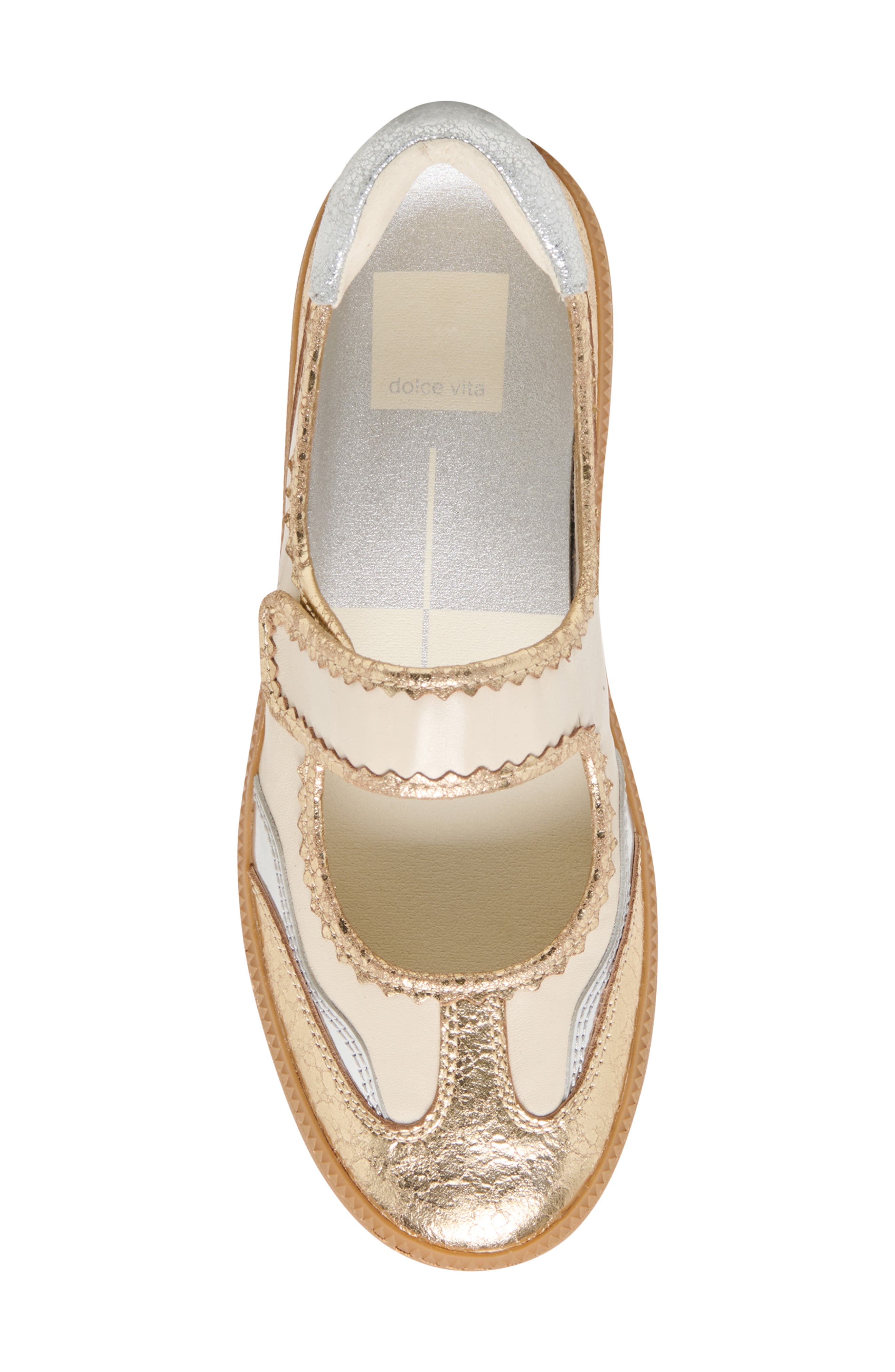 Nanet Mary Jane Flat, Alternate, color, METALIC MULIGHTI LEATHER