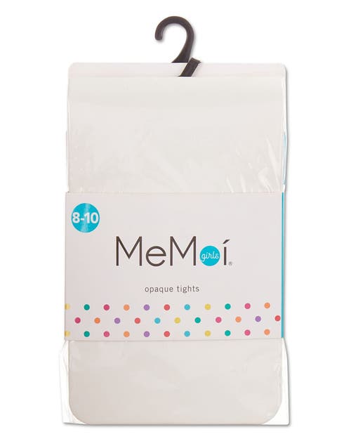 Memoi Big Kids Winter Opaque Nylon Tights In Pink