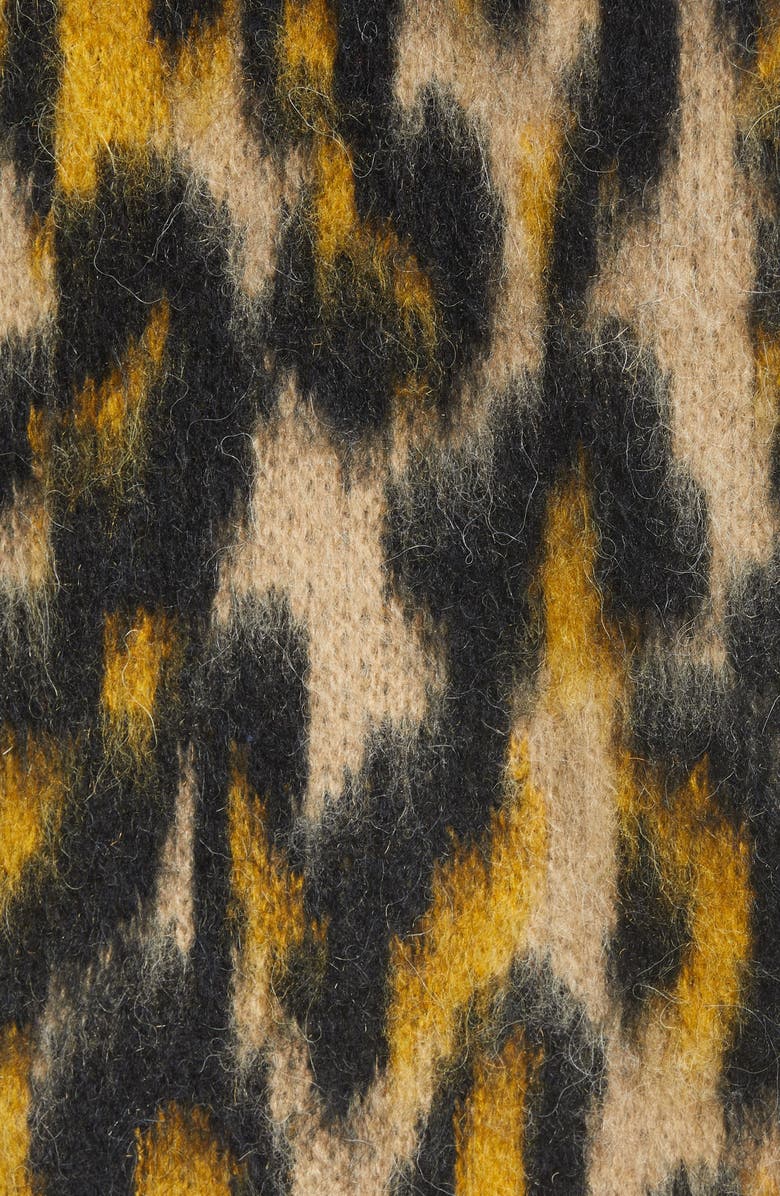 Scotch & Soda Animal Pattern Brushed Cardigan, Alternate, color, 