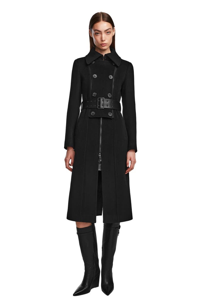 Rudsak VIRGINIE WOMEN'S BELTED WOOL COAT, Alternate, color, 