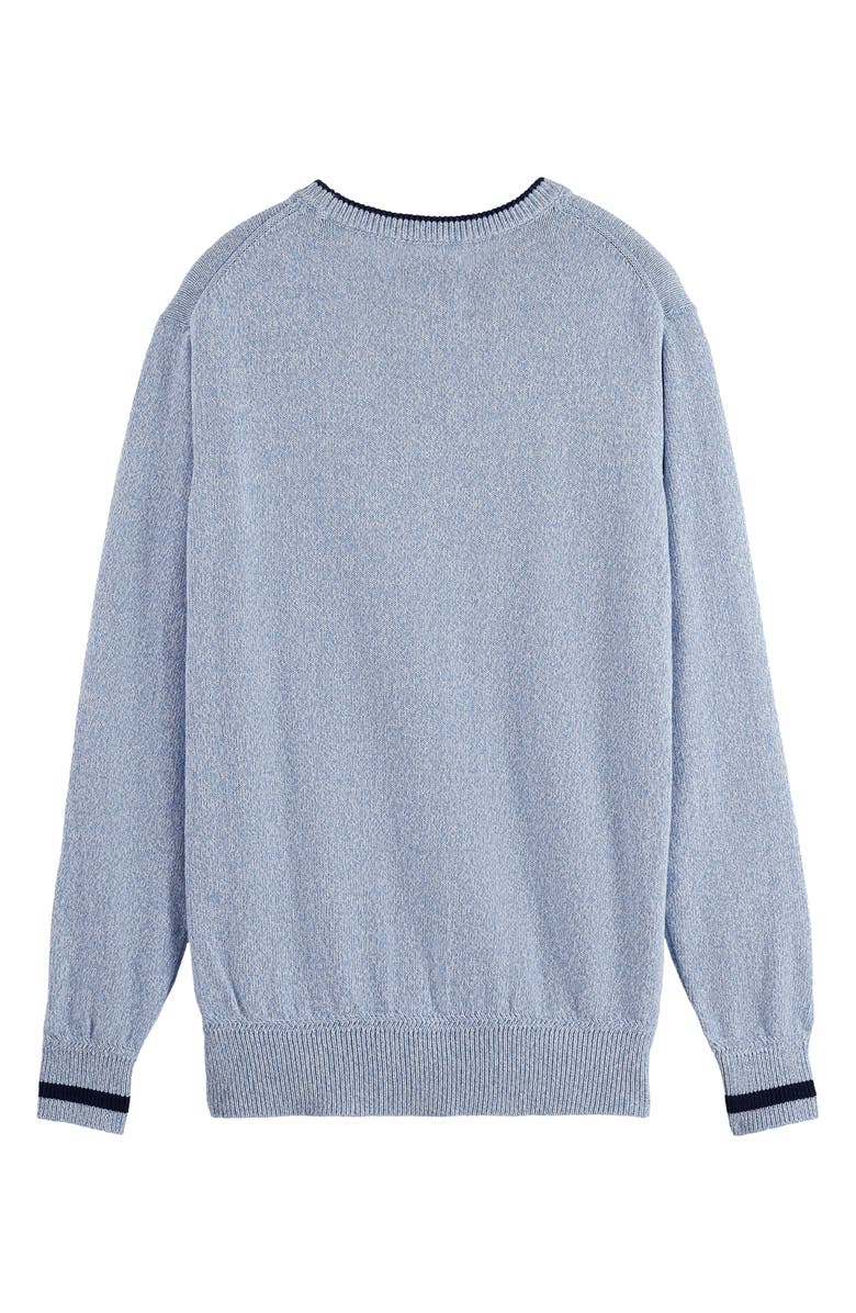 Scotch & Soda Mélange Crewneck Sweater, Alternate, color, Faded Denim