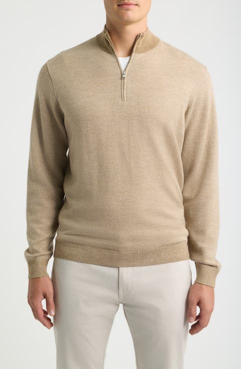Crown Crafted Ashland Quarter-Zip Merino Wool Sweater