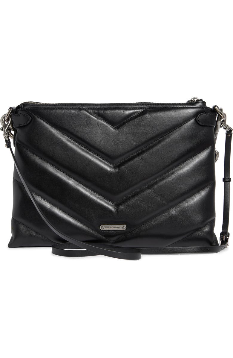 Rebecca Minkoff Edie Maxi Leather Crossbody Bag, Alternate, color,