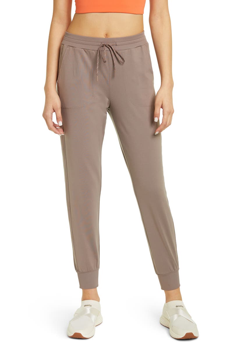 Zella Live In Pocket Joggers, Main, color, Tan Dusk