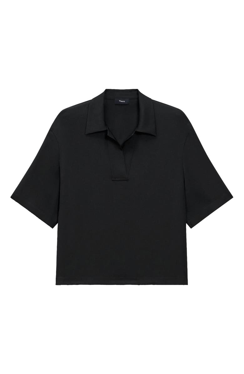Theory Silk Polo Top, Alternate, color, 