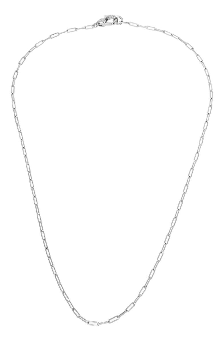 AllSaints Paper Clip Convertible Chain Necklace, Alternate, color,