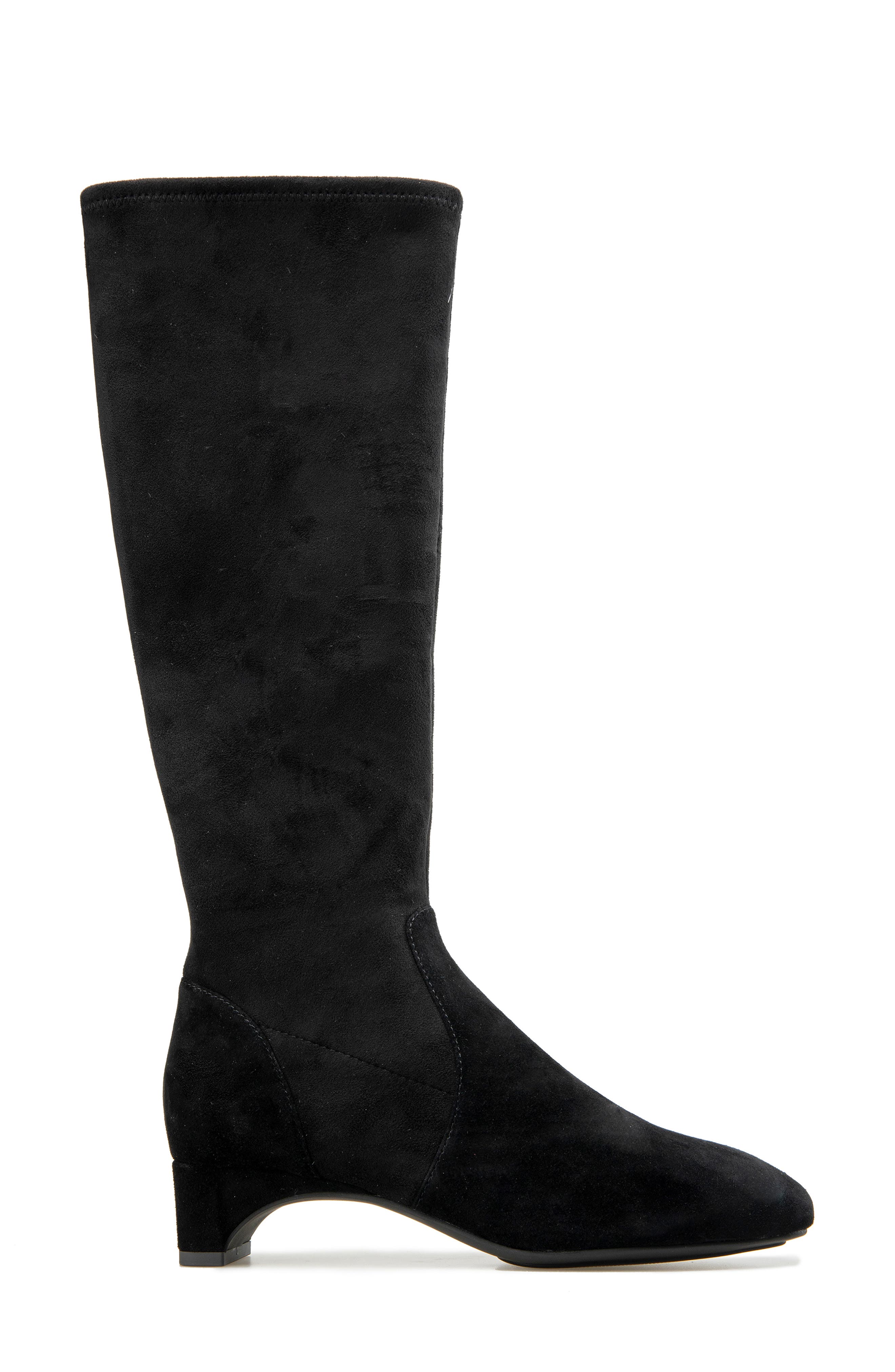Namaste Knee High Boot, Alternate, color, BLACK SUEDE