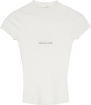 Alexander Wang Jacquard Logo Rib Sweater