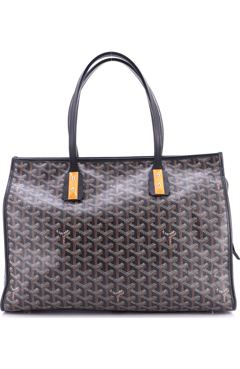 Pre-Owned Goyard Marquises Bag Coated Canvas, Main, color, Black