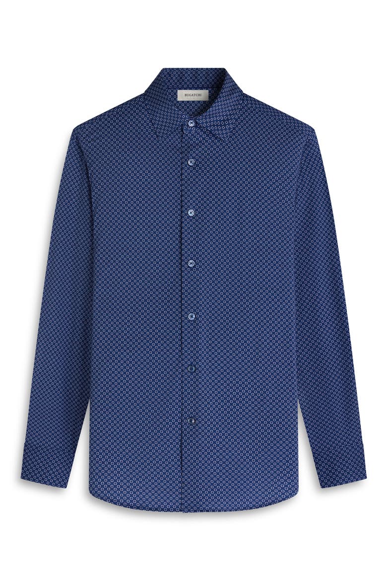 Jules OoohCotton® Geo Print Button-Down Shirt, Alternate, color, NAVY