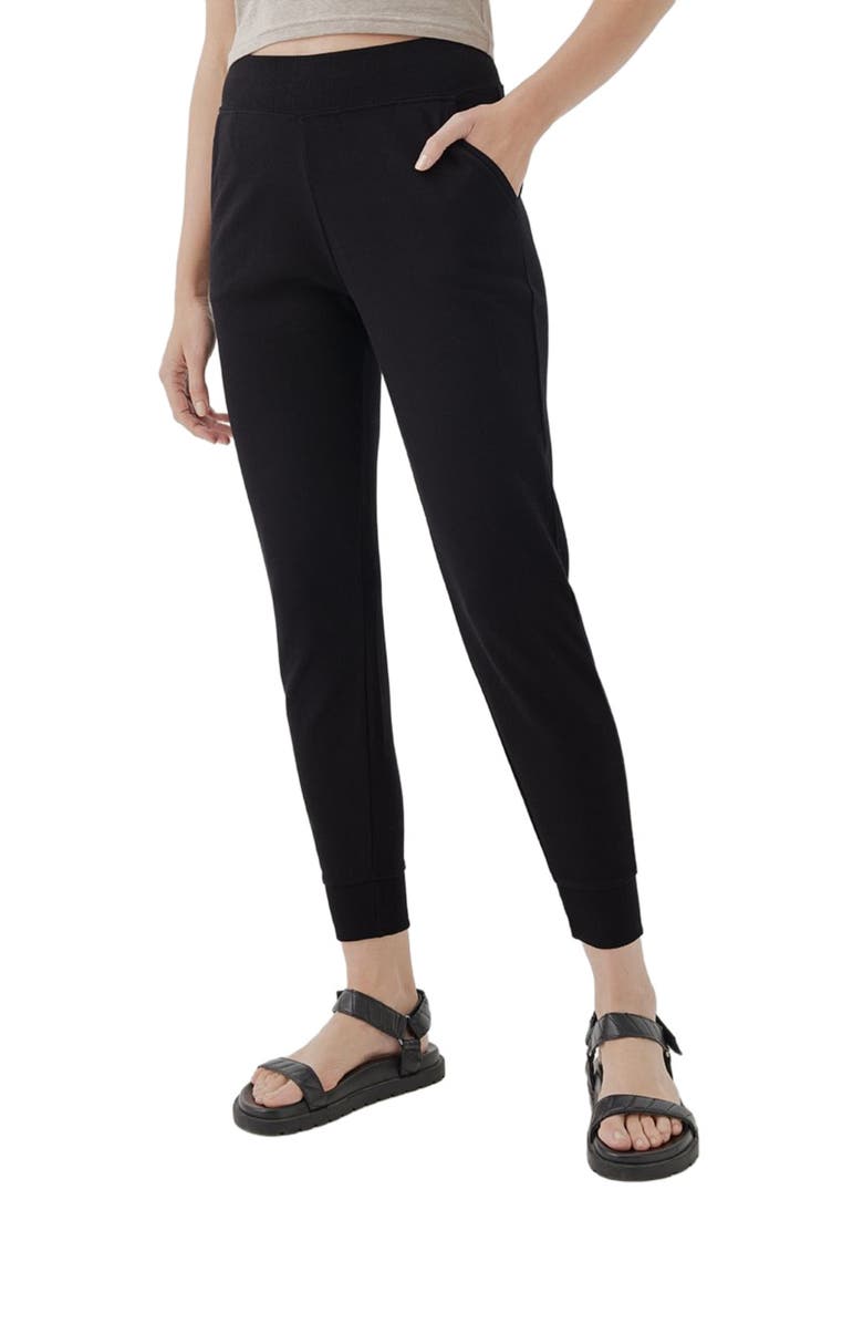 Pact Classic Organic Cotton Airplane Joggers, Alternate, color, Black