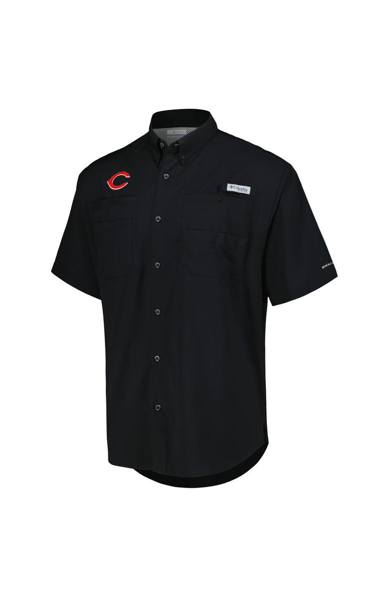 Columbia Men's Columbia Black Cincinnati Reds Tamiami Omni-Shade Button-Down Shirt, Alternate, color, Black