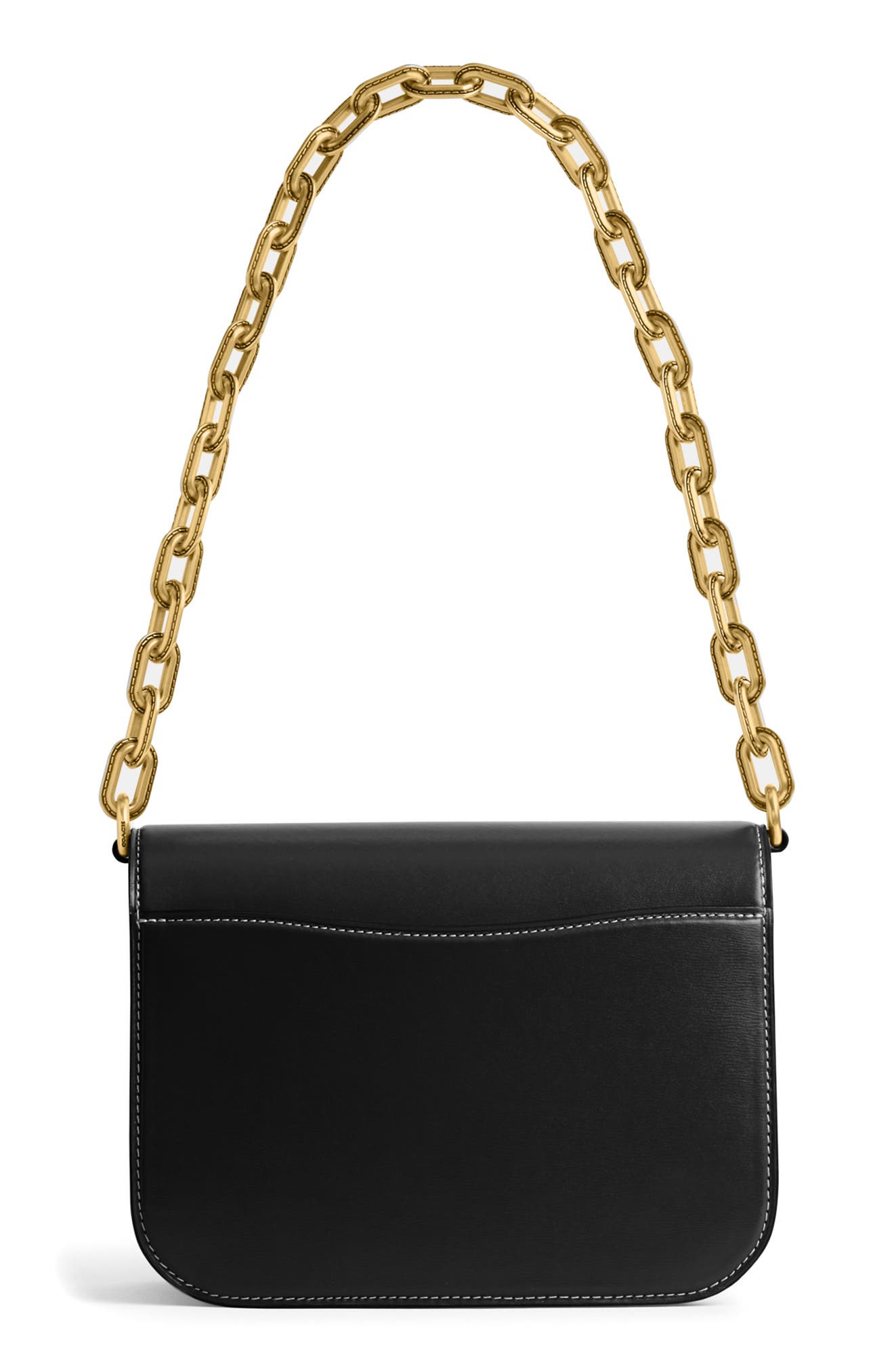 COACH Idol Luxe Refined Calf Leather Shoulder Bag, Alternate, color, 