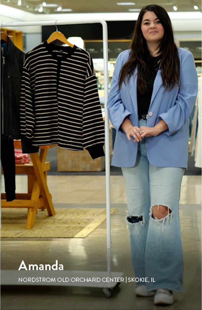 Joan Stripe French Terry Top, sales video thumbnail