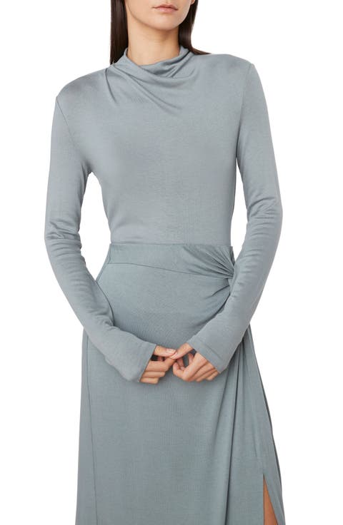 Cowl Neck Long Sleeve Top