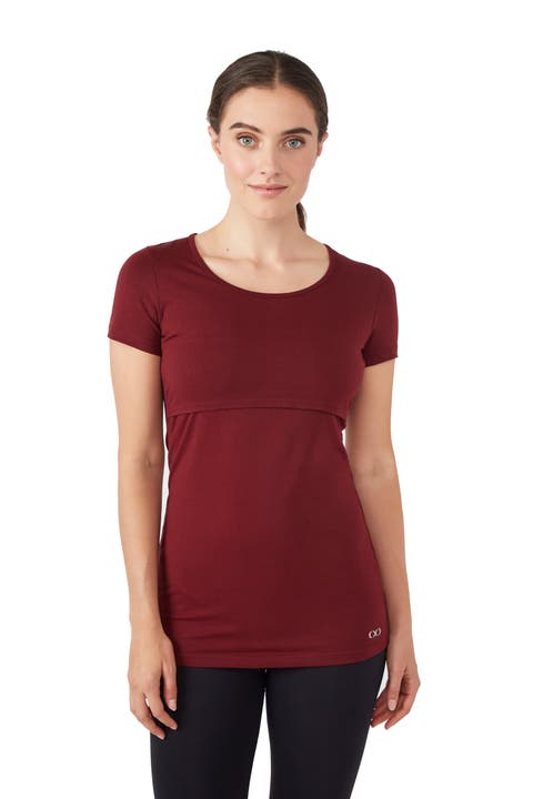 Modern Eternity Nia Short Sleeve Maternity & Nursing Top
