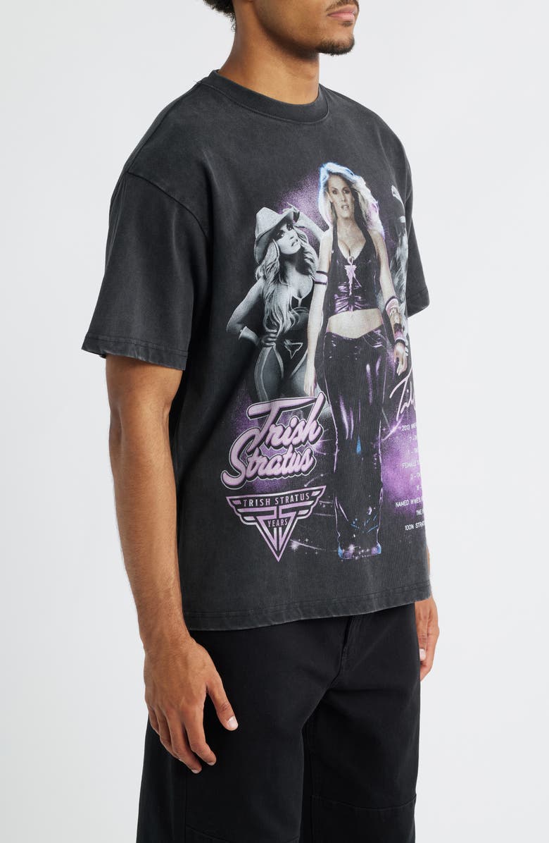 ID Supply Co WWE Trish Stratus Graphic T-Shirt, Alternate, color, Washed Black