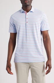 johnnie-O Kerwin Stripe PREP-FORMANCE Golf Polo