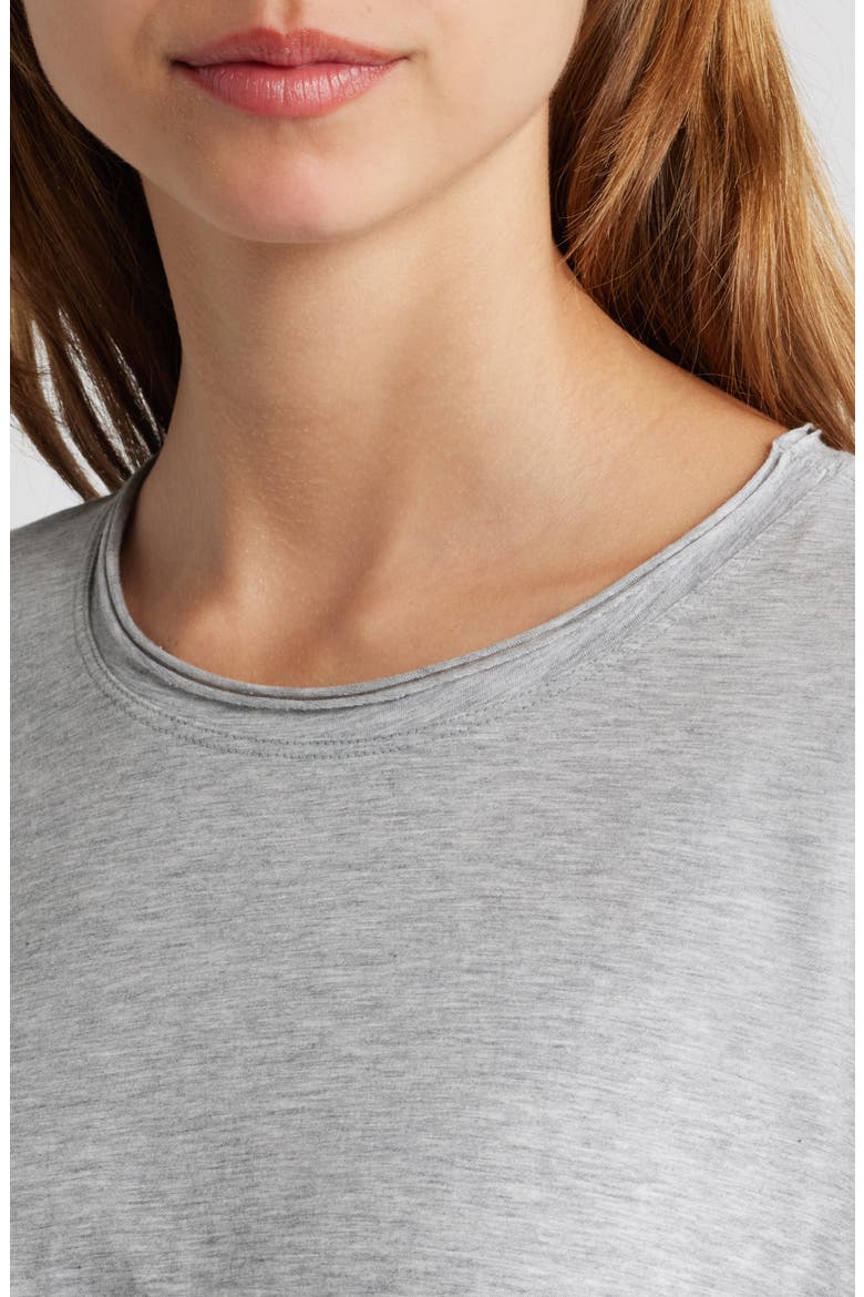 Long Sleeve Cotton T-Shirt, Alternate, color, HEATHER GREY