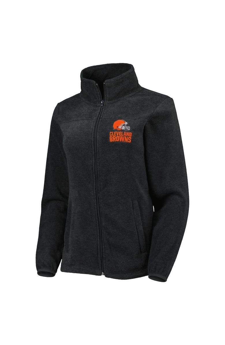 DUNBROOKE Women's Dunbrooke Charcoal Cleveland Browns Hayden Polar Full-Zip Jacket, Alternate, color, 