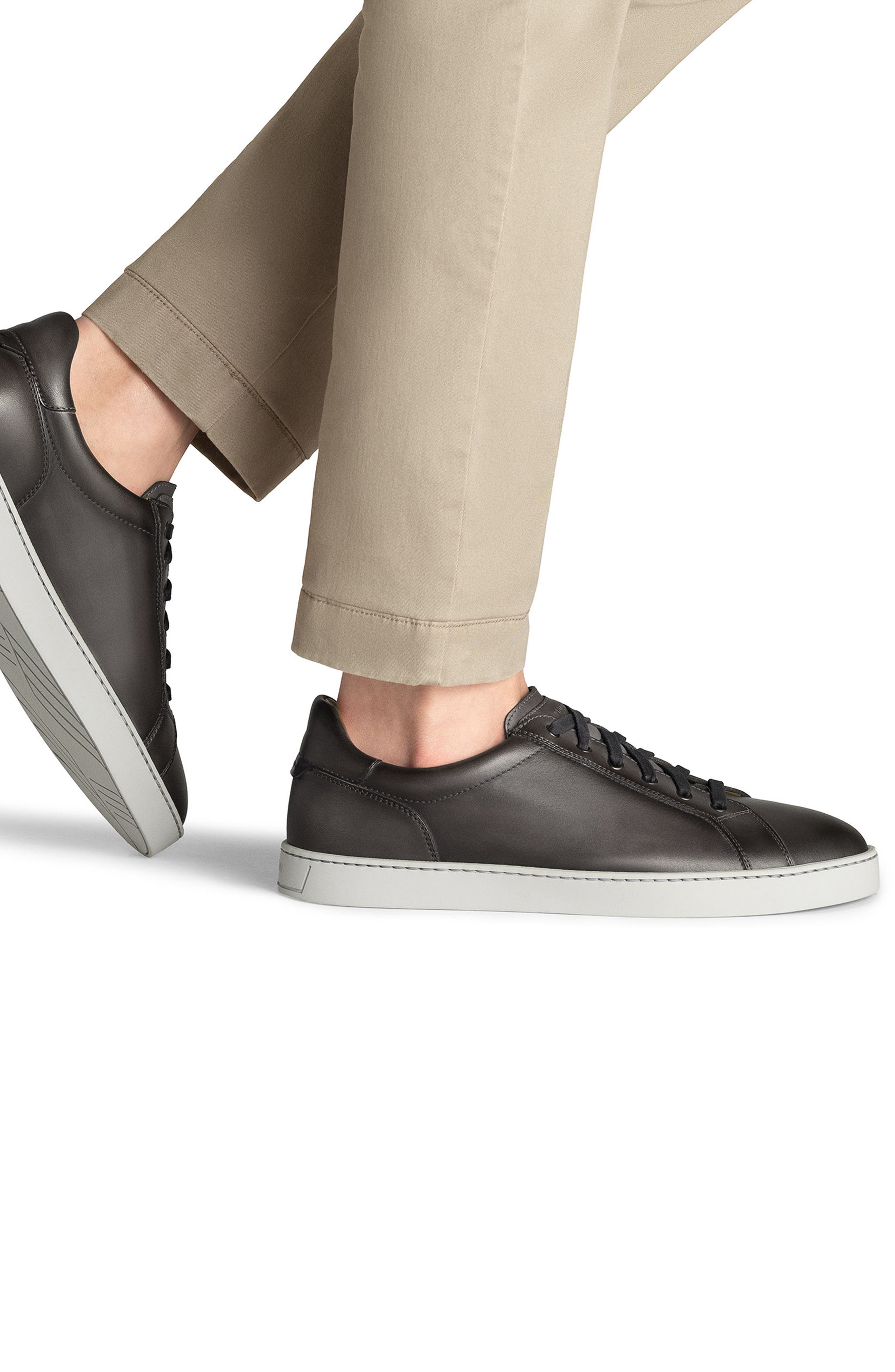 Magnanni Cote Low Top Sneaker, Alternate, color, Dark Grey