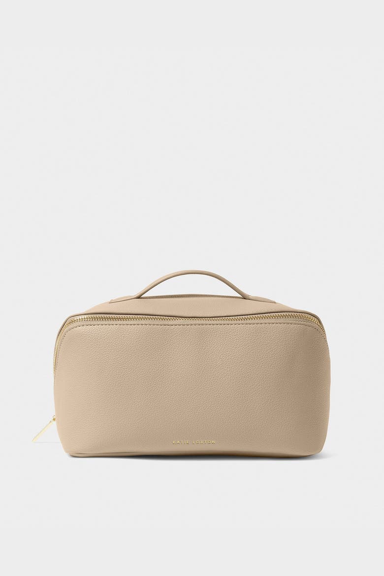 Large Make Up and Toiletry Bag, Alternate, color, Light Taupe