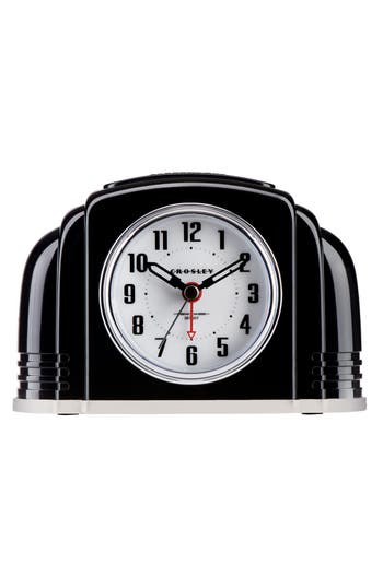 Crosley Art Deco Analog Alarm Clock