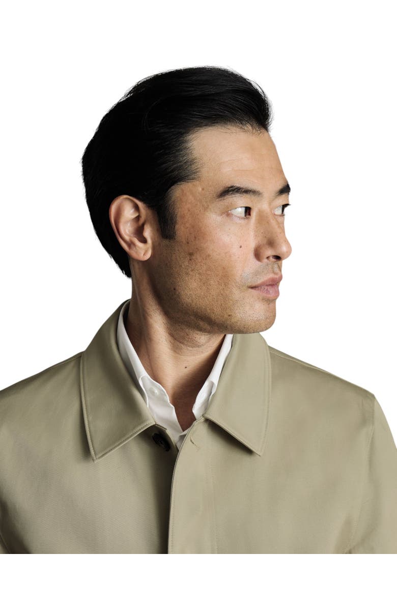 Charles Tyrwhitt Cotton Raincoat, Alternate, color, Stone