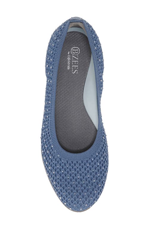 Bzees Kallie Washable Ballet Flats In Medium Blue