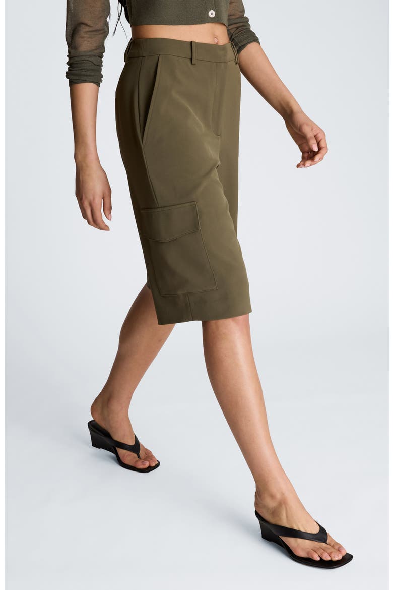 Cargo Pocket Walking Shorts, Alternate, color, TURTLE GREEN