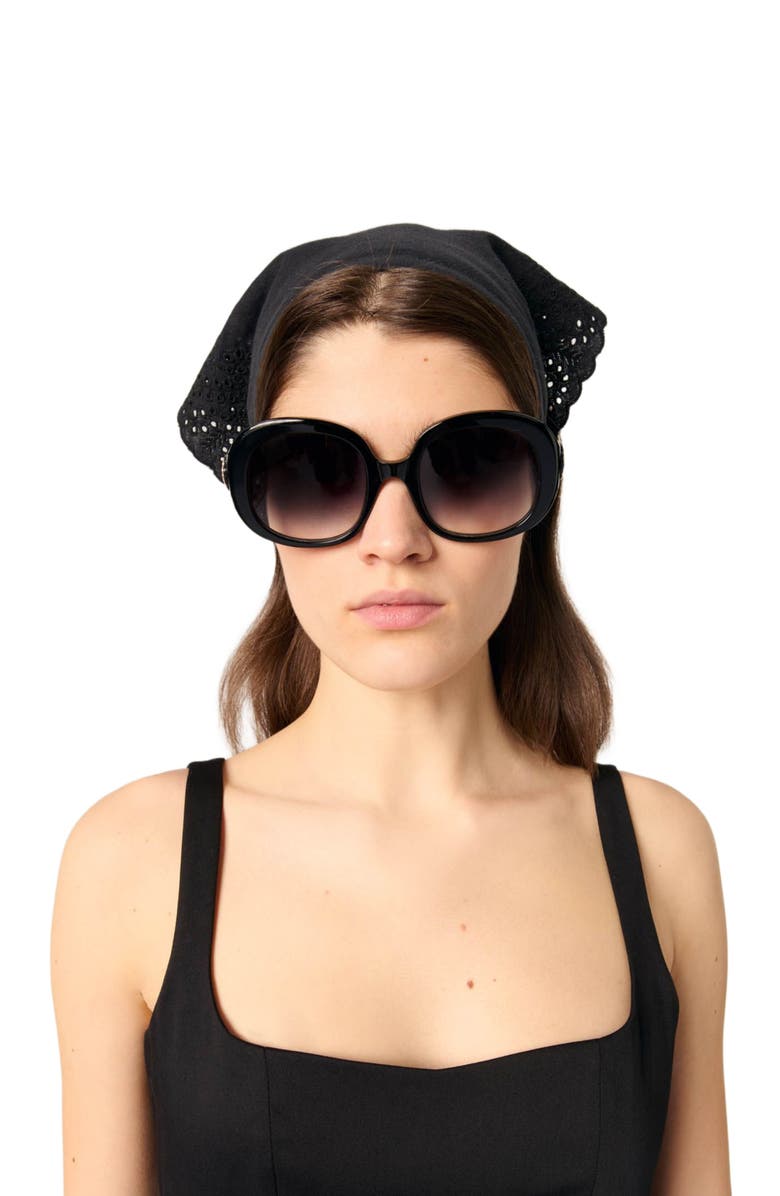 maje Mini cotton dress, Alternate, color, 