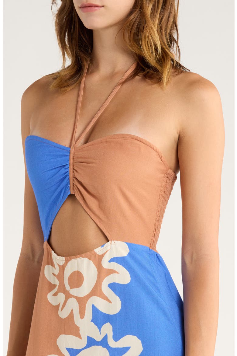 Trippin Dippin Cutout Sundress, Alternate, color, SUNBURNT