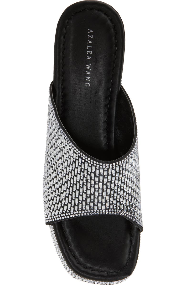 AZALEA WANG Ninja Rhinestone Platform Sandal, Alternate, color,