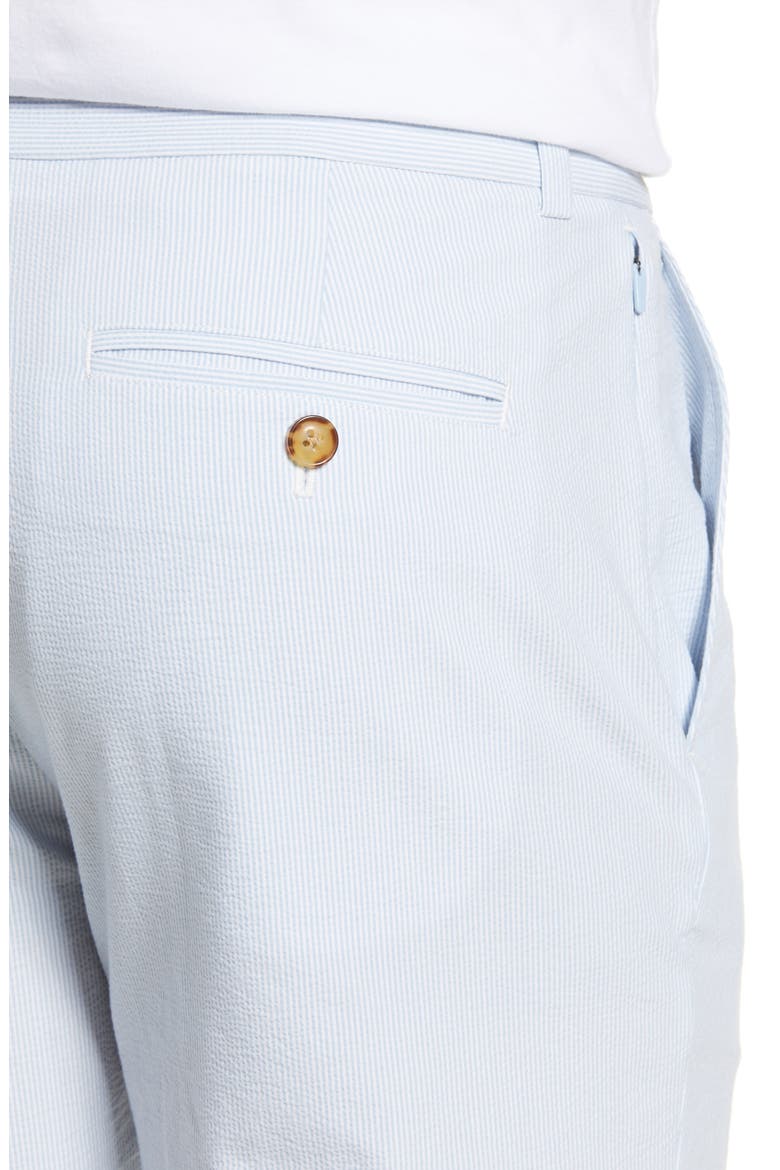 Flat Front Seersucker Shorts, Alternate, color, JAKE BLUE