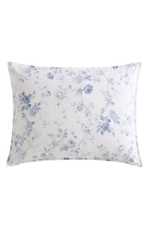 Laura Ashley Belinda Cotton Comforter Set In Chambray Blue