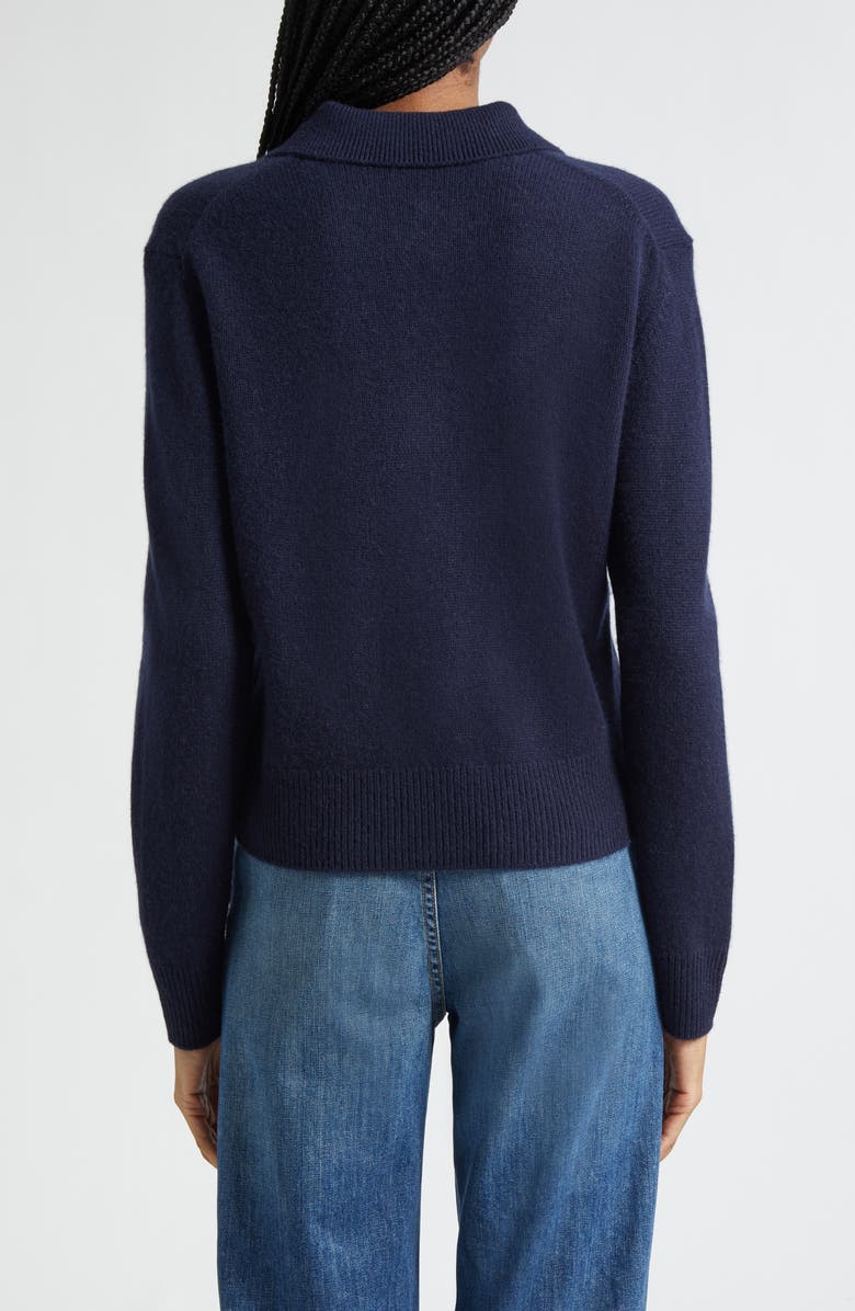 Sporty 
Rich Cashmere 
Wool Polo Sweater, Alternate, color, Dark Navy