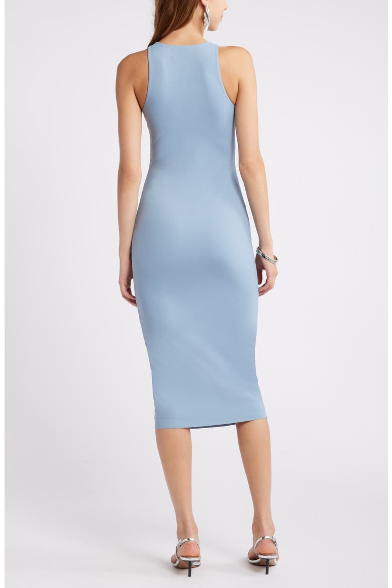 Smooth Edit Sleeveless Body-Con Midi Dress, Alternate, color, BLUE CHAMBRAY