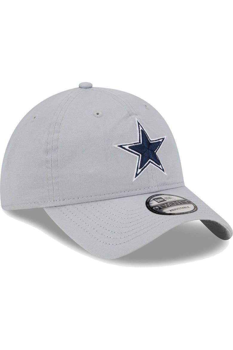 Men's New Era  Gray Dallas Cowboys Main Core Classic 2.0 9TWENTY Adjustable Hat, Alternate, color, Gray