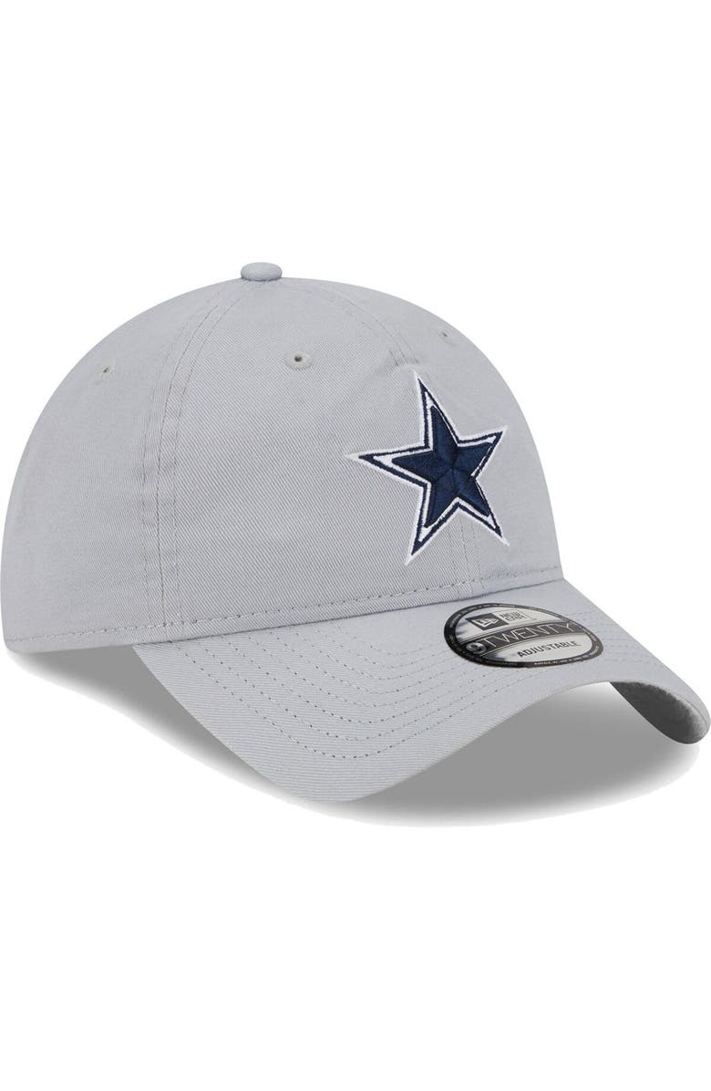 New Era Men's New Era  Gray Dallas Cowboys Main Core Classic 2.0 9TWENTY Adjustable Hat, Alternate, color, Gray