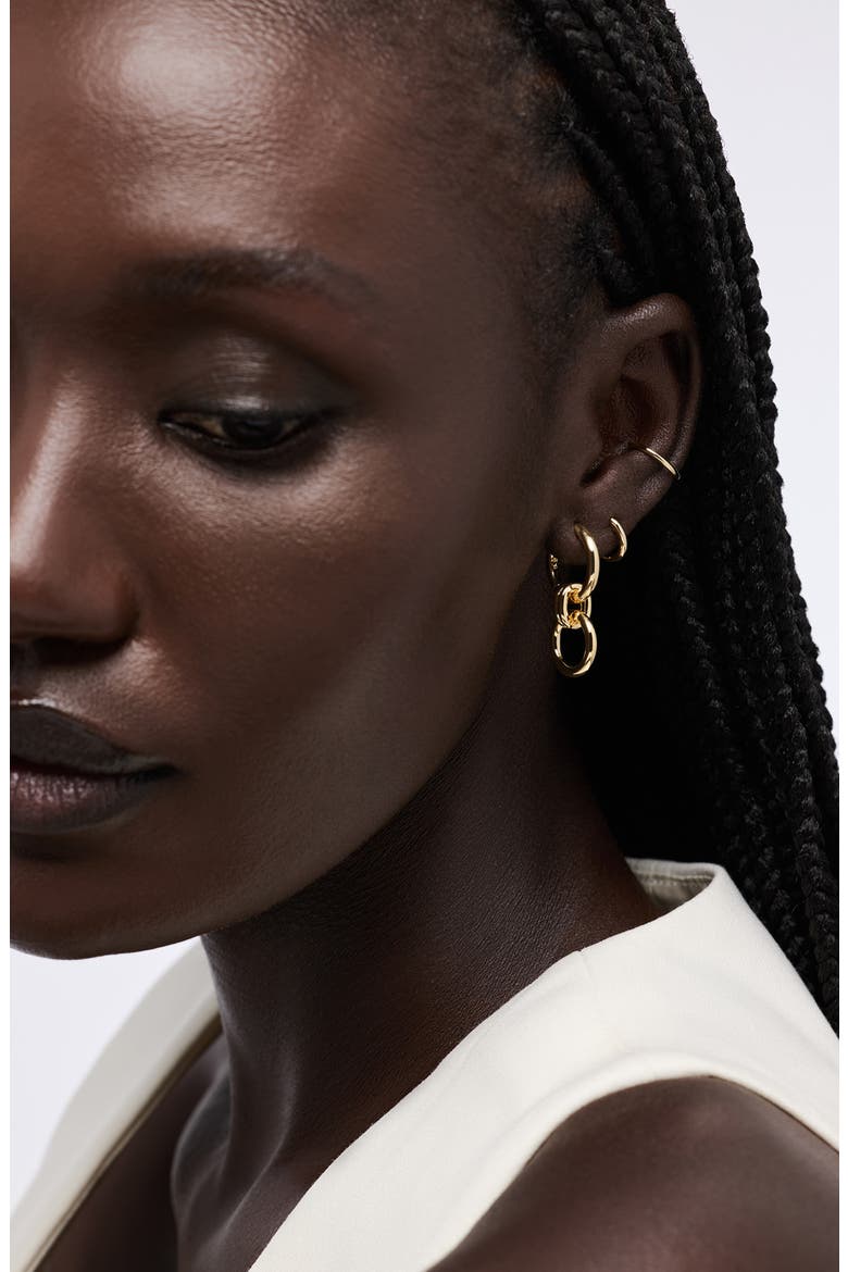 Remi 14k Gold Plated Drop Earrings, Alternate, color, GOLD