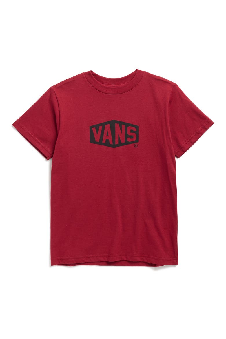 Kids' Hex Logo Cotton Graphic T-Shirt, Main, color, BORDEAUX