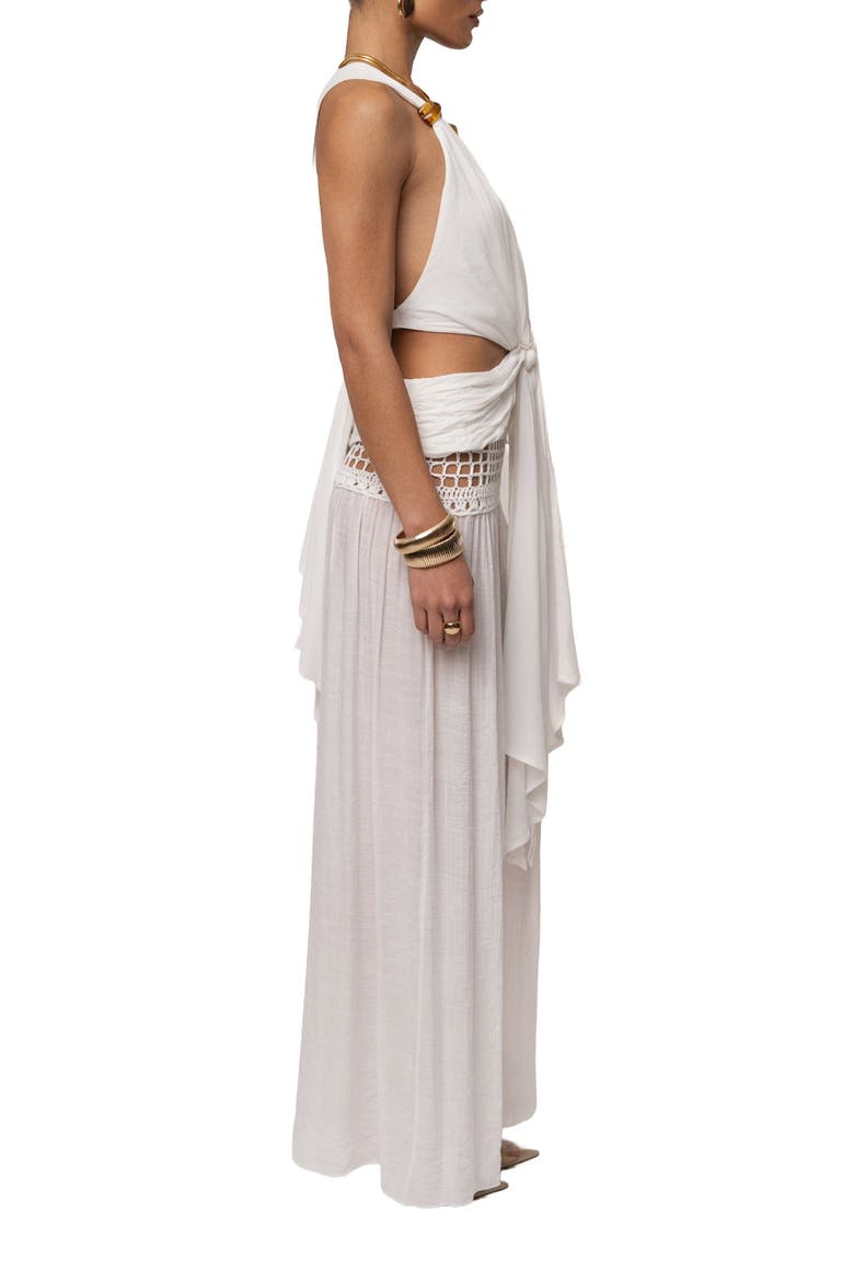 Tulum Drape Top, Alternate, color, White