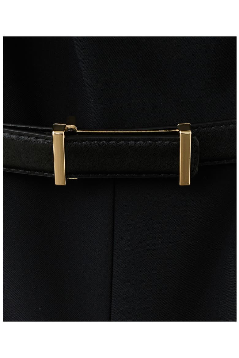 Sleeveless Belted Jumpsuit, Alternate, color, BLACK