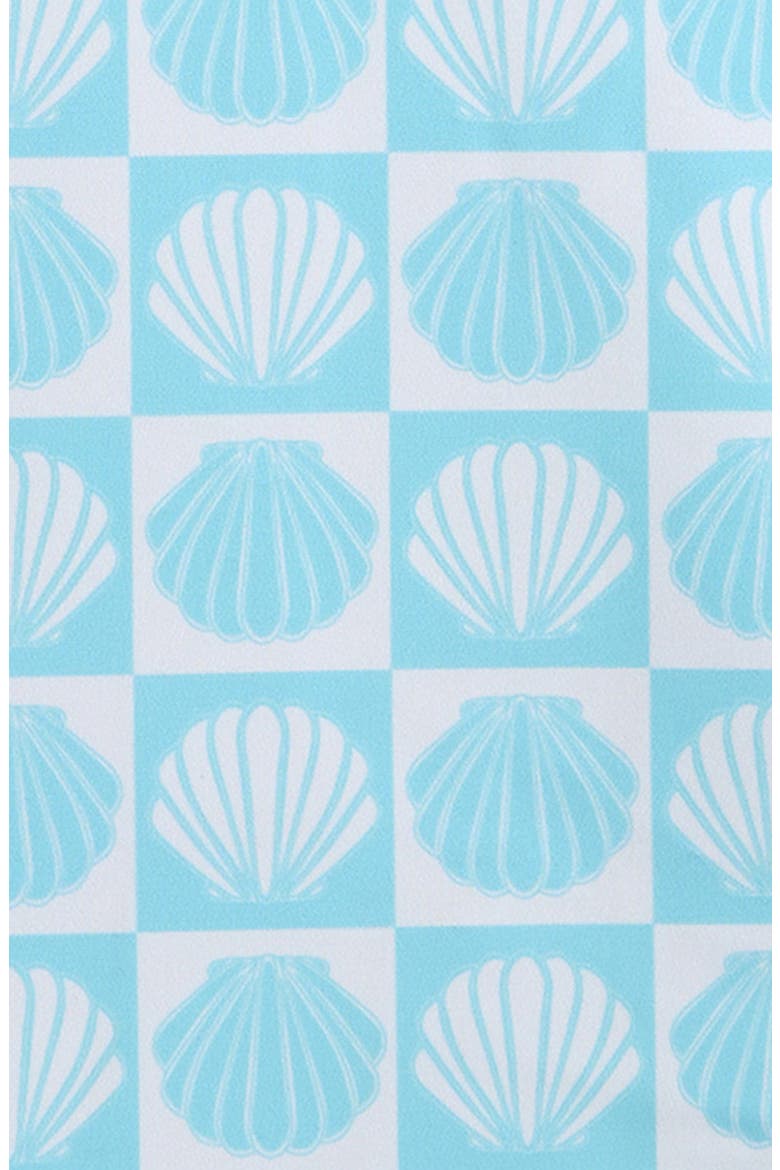 Kids' Ilfracombe Ruffle One-Piece Swimsuit, Alternate, color, BLUE/ CREAM