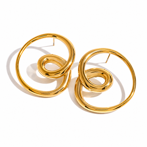 Jackie Swiral Knot Earrings